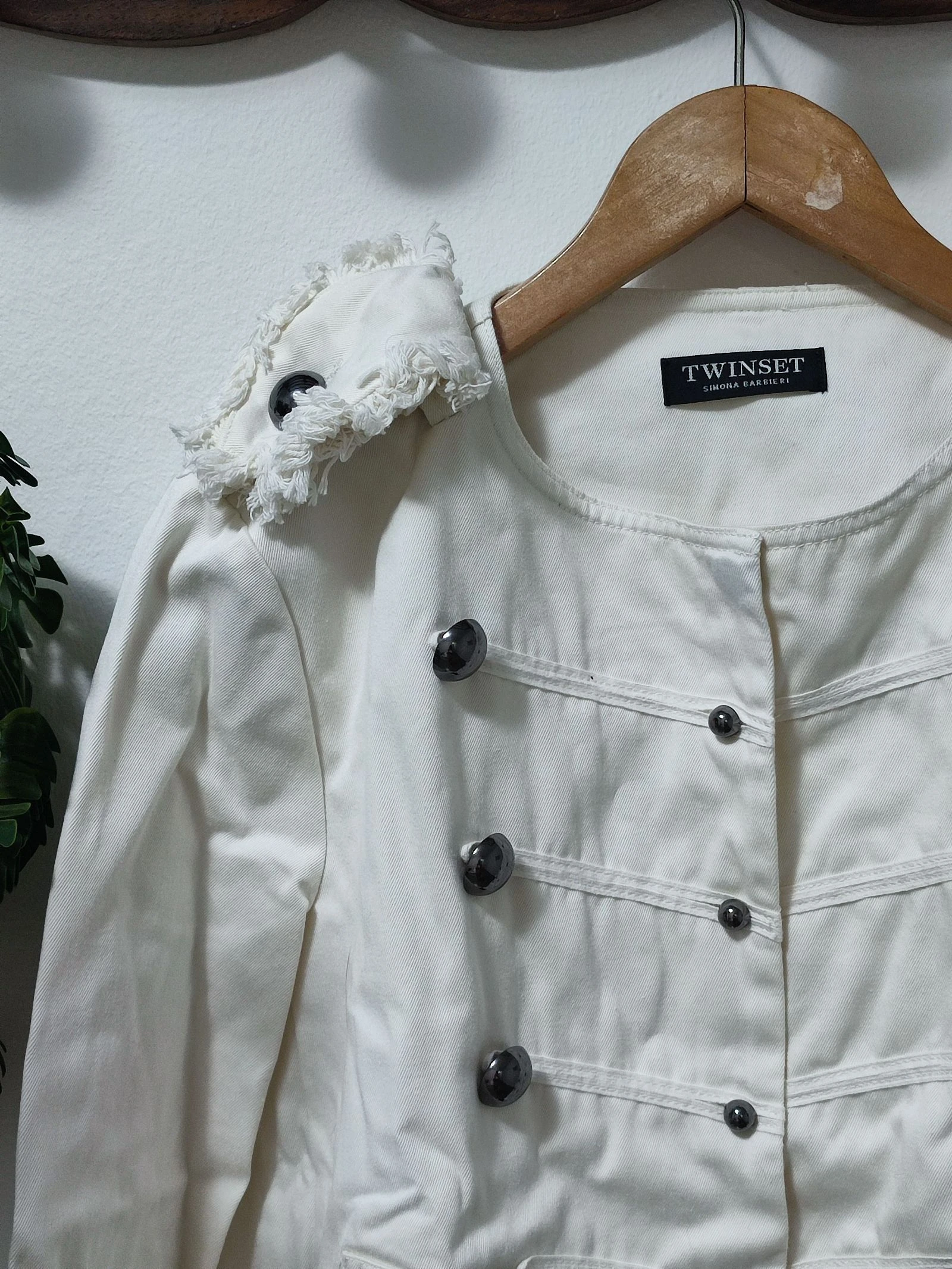 Casaco militar branco Twinset Simona Barbieri - Tamanho 42 (M/L) – photo 2
